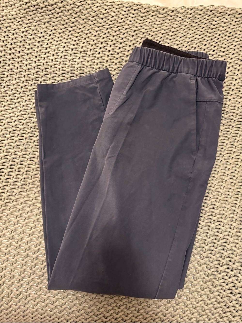 lululemon athletica Men's Navy Elastic-Waist Chinos